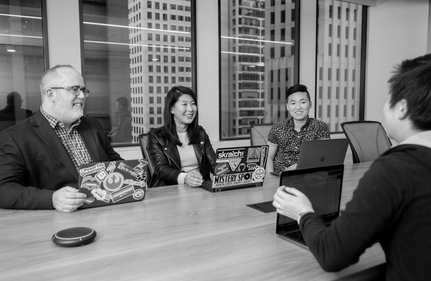 Blockchain technology implementation showing secure data networks and digital transformation processes